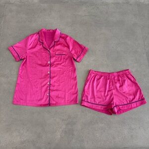 KATIE J NYC Olivia satin pj set
